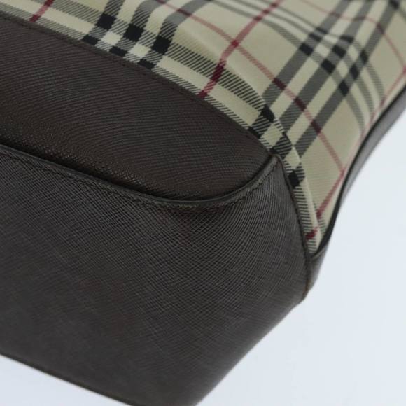 BURBERRY Nova Check Tote Bag Canvas Beige Auth 95891 - Picture 10 of 16